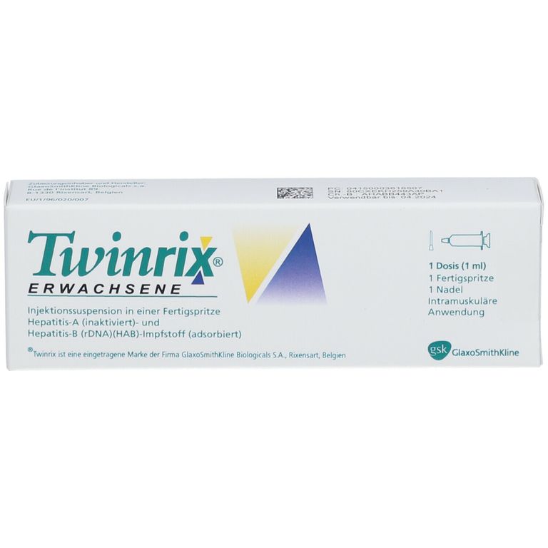 Twinrix Erwachsene Impfdosis 1x1 Ml Mit Dem E-Rezept Kaufen - Shop Apotheke