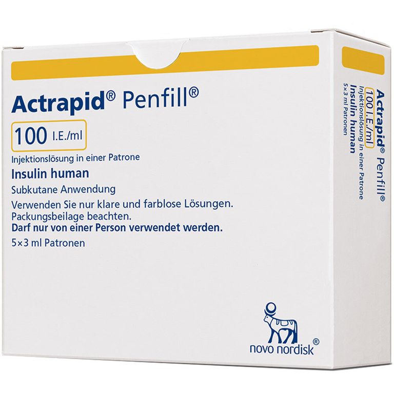 Actrapid® Penfill® 100 I.E./ml 5x3 ml mit dem ERezept kaufen Shop
