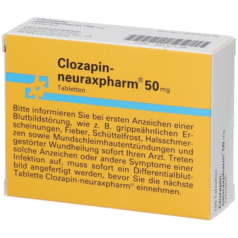 Clozapin Neuraxpharm Mg St Mit Dem E Rezept Kaufen Shop Apotheke