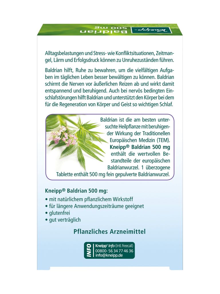 Kneipp® Baldrian 500 Mg 90 St - Shop Apotheke