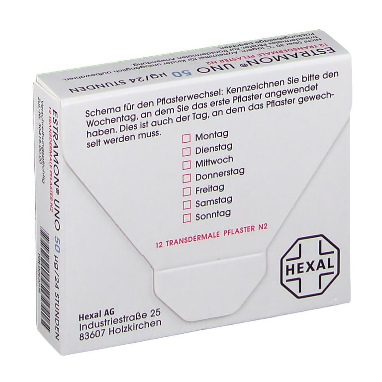 ESTRAMON® UNO 50 μg/24 Stunden 12 St mit dem ERezept kaufen Shop