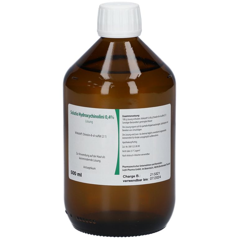 Solutio Hydroxychinolini 0,4% 500 ml - SHOP APOTHEKE