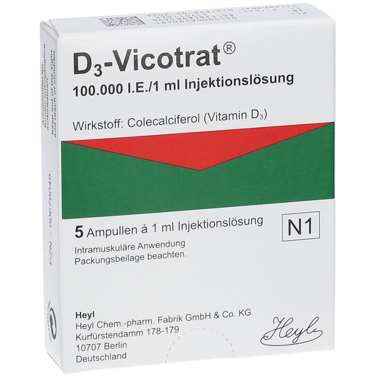 D3Vicotrat® 100.000 I.E/1 ml 5x1 ml mit dem ERezept kaufen Shop Apotheke