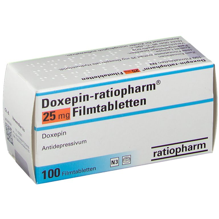 Doxepinratiopharm® 25 mg 100 St mit dem ERezept kaufen Shop Apotheke