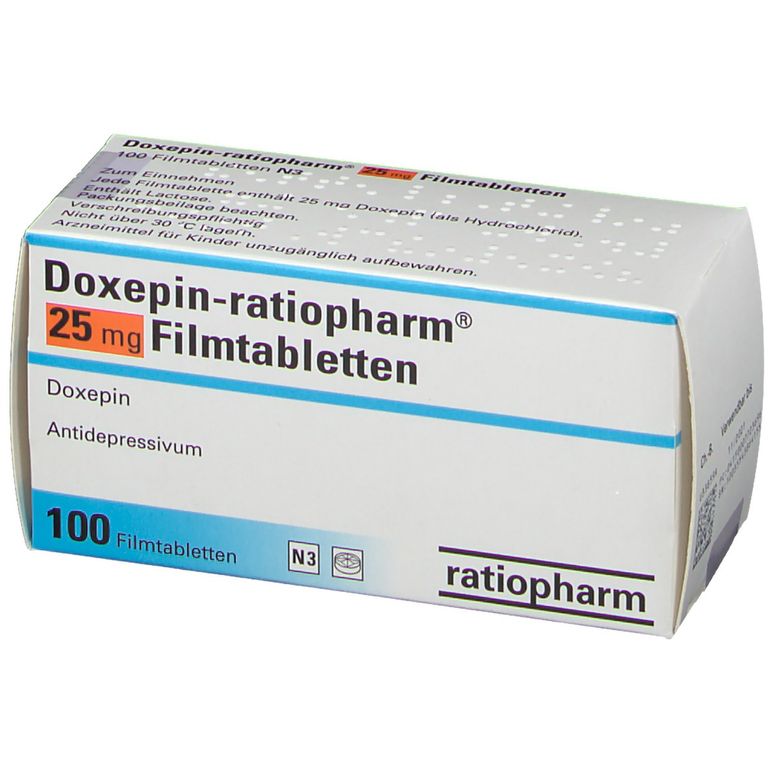 Doxepinratiopharm® 25 mg 100 St mit dem ERezept kaufen Shop Apotheke