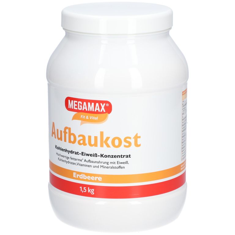 MEGAMAX Fit & Vital Aufbaukost Kohlenhydrat-Eiweiß-Konzentrat Bananen-Geschmack, 500 g Pulver main image 1