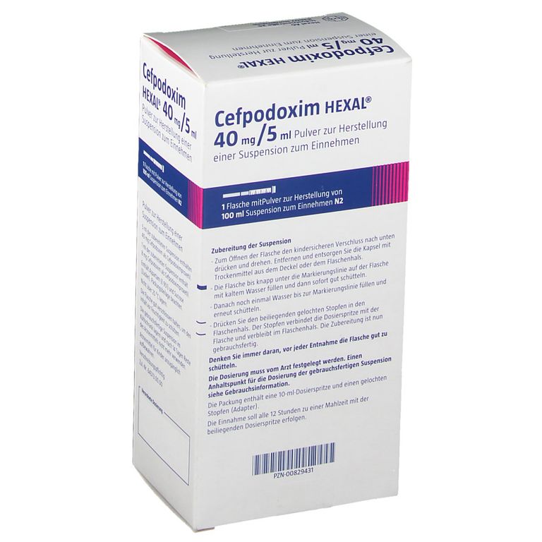 Cefpodoxim HEXAL® 40 mg/5 ml 100 ml mit dem ERezept kaufen Shop Apotheke