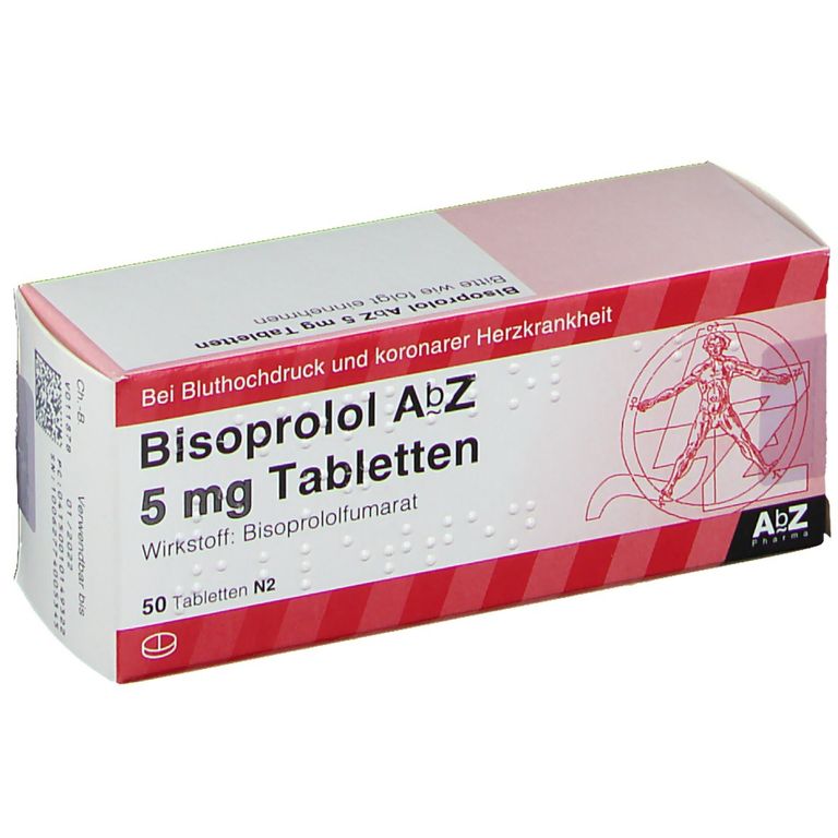 Bisoprolol AbZ 5Mg 50 St mit dem E-Rezept kaufen - Shop Apotheke