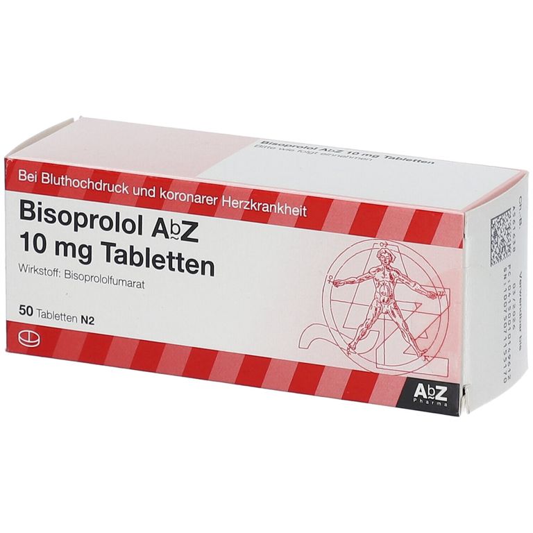 Bisoprolol AbZ 10Mg 50 St mit dem E-Rezept kaufen - Shop Apotheke