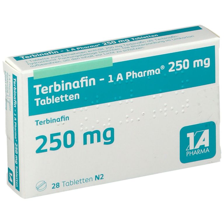 Terbinafin 1A Pharma® 250Mg 28 St mit dem ERezept kaufen Shop Apotheke