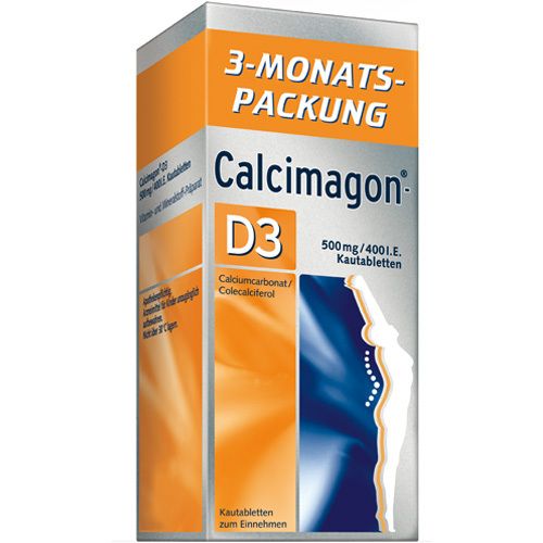 Calcimagon®-D3 500 mg/ 400 I.E. Kautabletten 180 St - Shop Apotheke