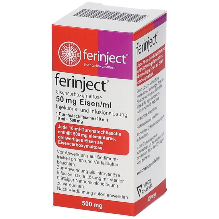 FERINJECT 50 mg Eisen/ml 10 ml mit dem ERezept kaufen Shop Apotheke