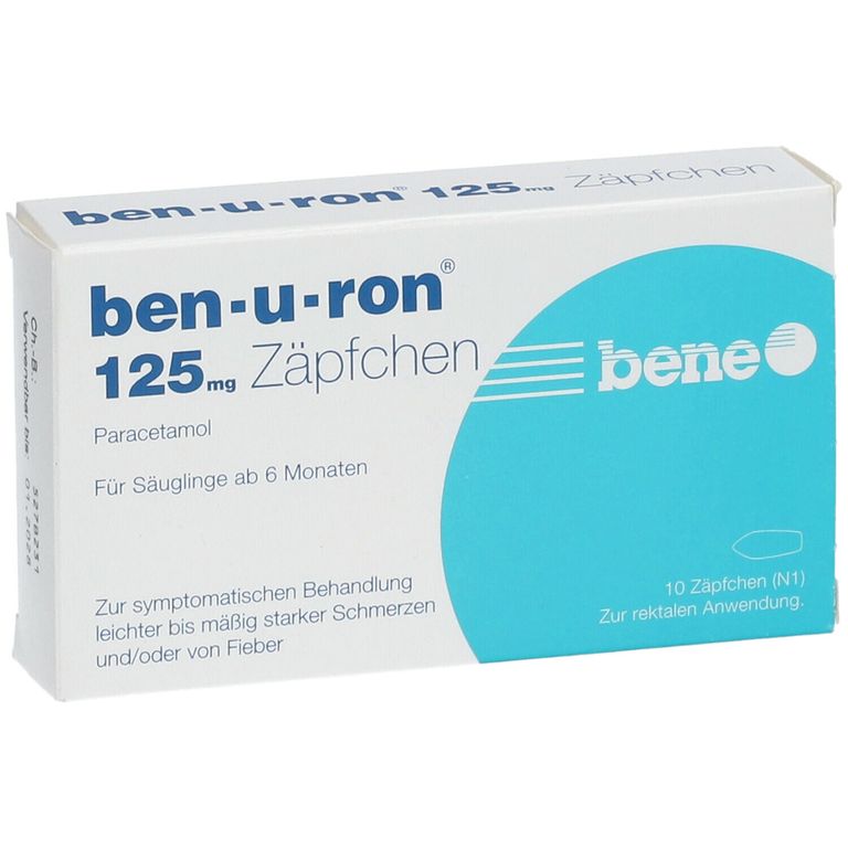 Ben-u-ron® 125 Mg 10 St - Shop Apotheke