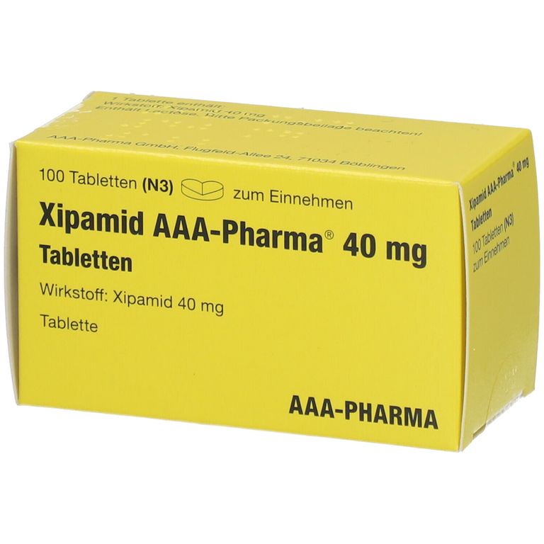 Xipamid 40Mg AAA® Pharma 100 St mit dem E-Rezept kaufen - Shop Apotheke