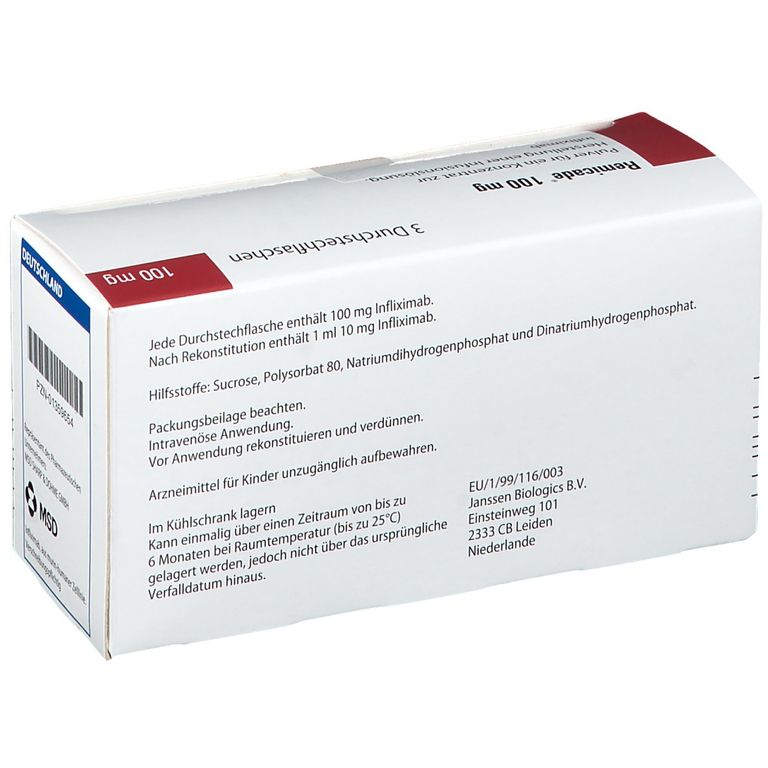 Remicade® 100 mg 3 St mit dem E-Rezept kaufen - Shop Apotheke