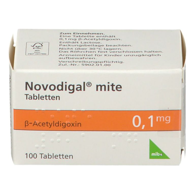 Novodigal® mite 0,1 mg 100 St mit dem E-Rezept kaufen - Shop Apotheke