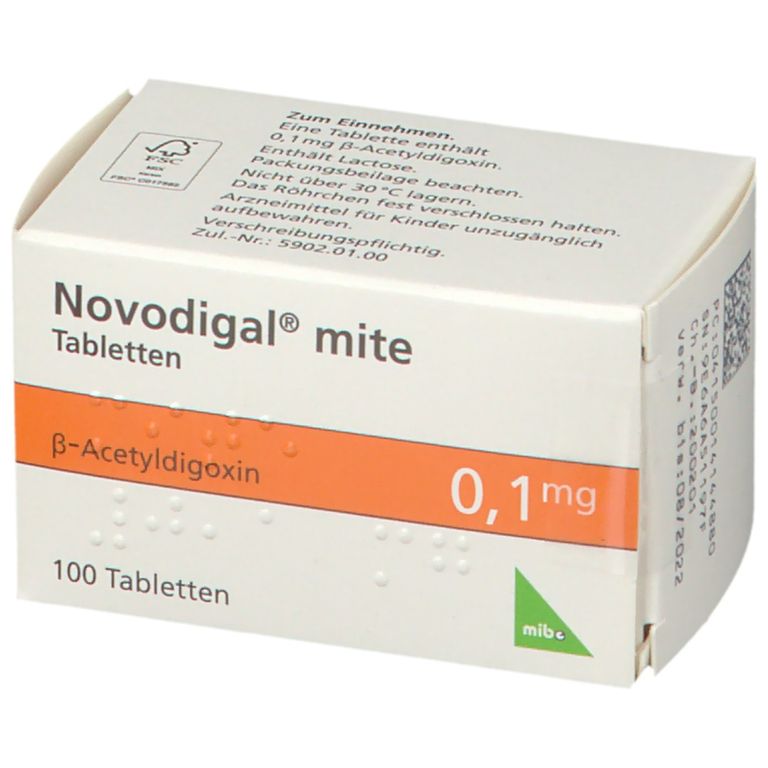Novodigal® mite 0,1 mg 100 St mit dem E-Rezept kaufen - Shop Apotheke