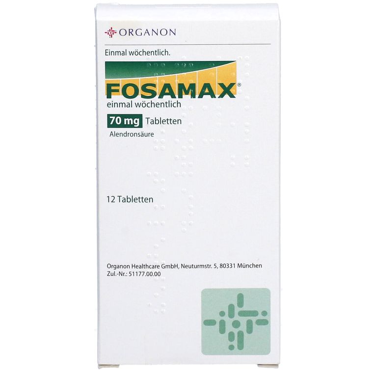 FOSAMAX® einmal wöchentlich 70 mg 12 St mit dem E-Rezept kaufen – Shop ...