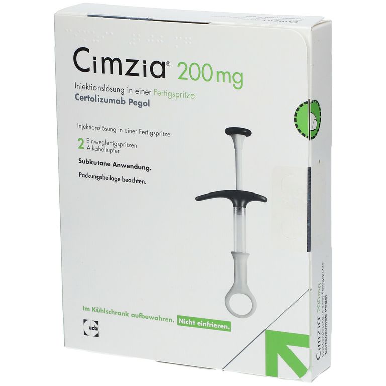 Cimzia® 200 mg 1x2 St mit dem ERezept kaufen Shop Apotheke