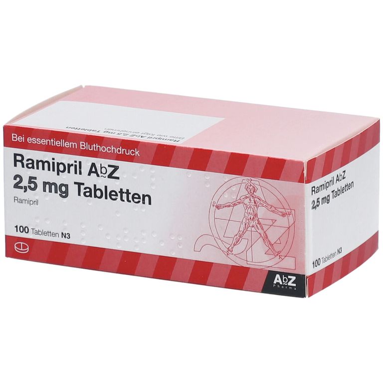 Ramipril AbZ 2.5Mg 100 St mit dem E-Rezept kaufen - Shop Apotheke