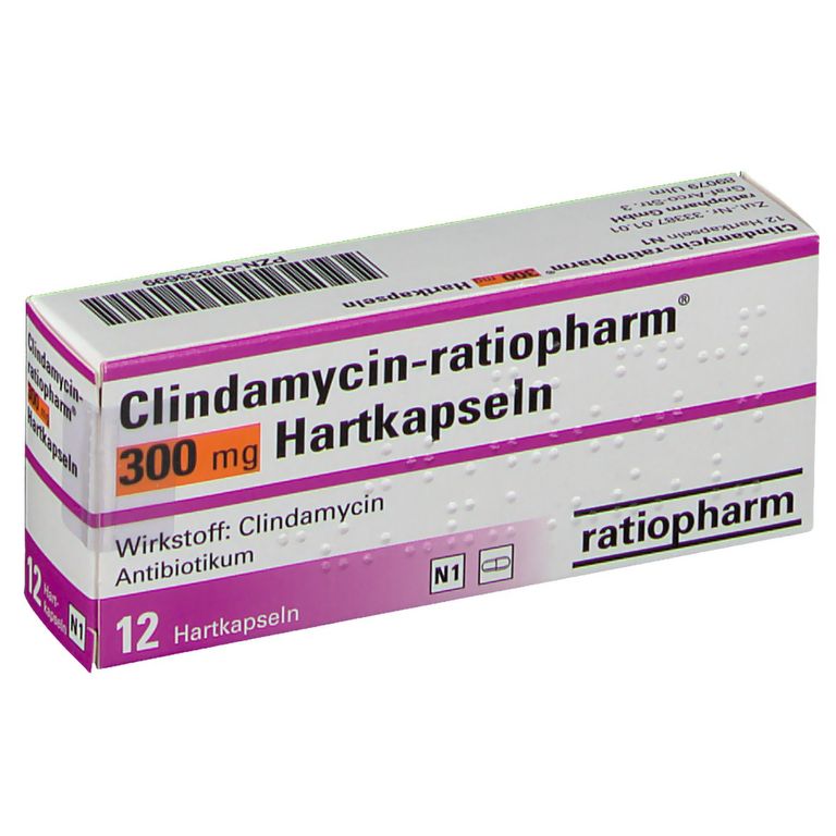 Clindamycin-ratiopharm® 300 mg 12 St mit dem E-Rezept kaufen - Shop