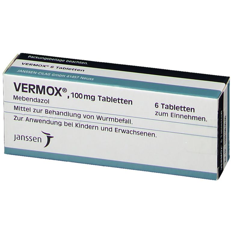 VERMOX® 100 mg 6 St mit dem E-Rezept kaufen - Shop Apotheke