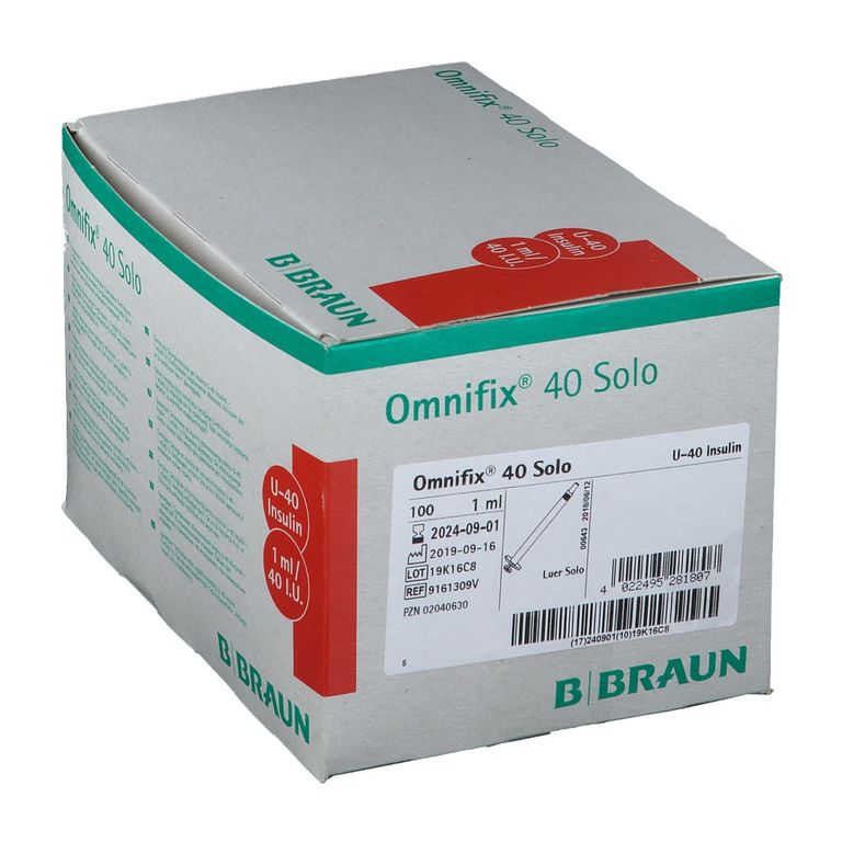 Omnifix® 40 Solo 100x1 Ml - Shop Apotheke