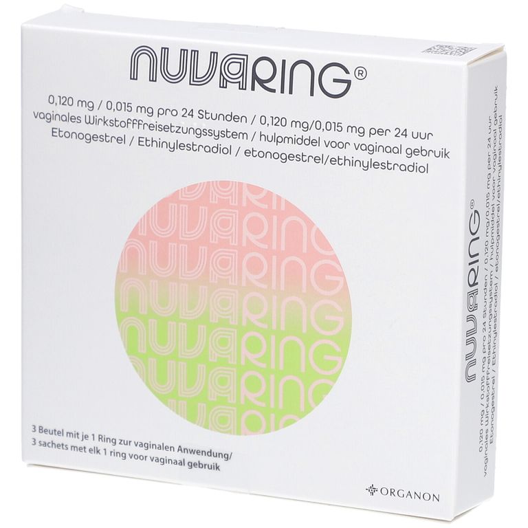NuvaRing® 0,120 mg/0,015 mg pro 24 Stunden 3 St mit dem E-Rezept kaufen