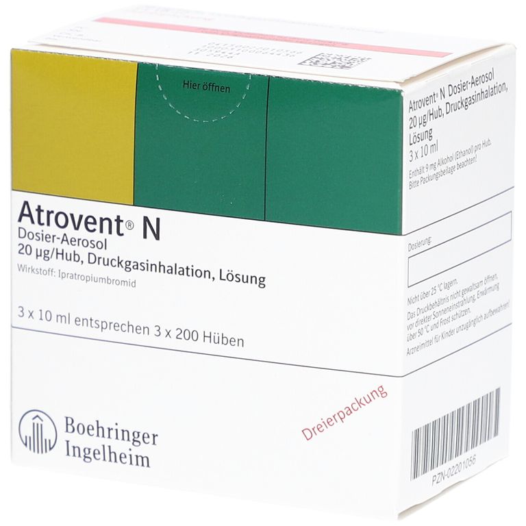 Atrovent Composition Atrovent® N 20µg/Aerosolstoß 3x10 ml mit dem E-Rezept kaufen - Shop ...