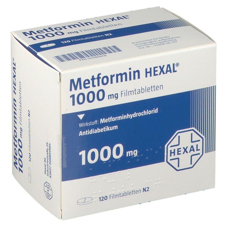 Metformin HEXAL® 1000 mg 120 St mit dem ERezept kaufen Shop Apotheke