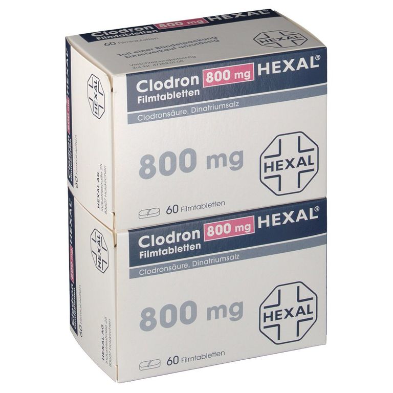 Clodron 800 mg HEXAL® Filmtabletten 2x60 St - shop-apotheke.com