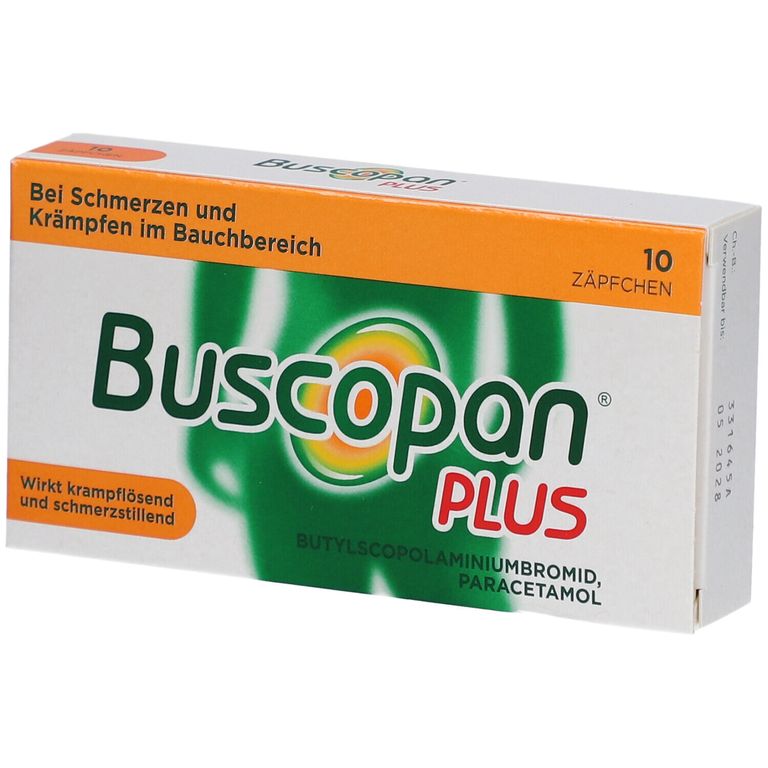Wie Schnell Wirkt Buscopan Plus Bei Regelschmerzen Buscopan Plus Zäpfchen bei Bauchschmerzen und Regelschmerzen 10 St