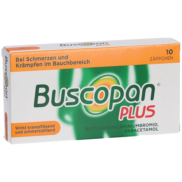 Wie Schnell Wirkt Buscopan Plus Bei Regelschmerzen Buscopan Plus Zäpfchen bei Bauchschmerzen und Regelschmerzen 10 St