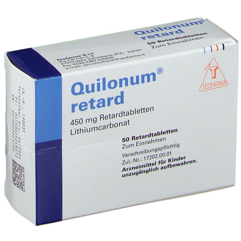 Quilonum® retard 450 mg 50 St mit dem E-Rezept kaufen - Shop Apotheke