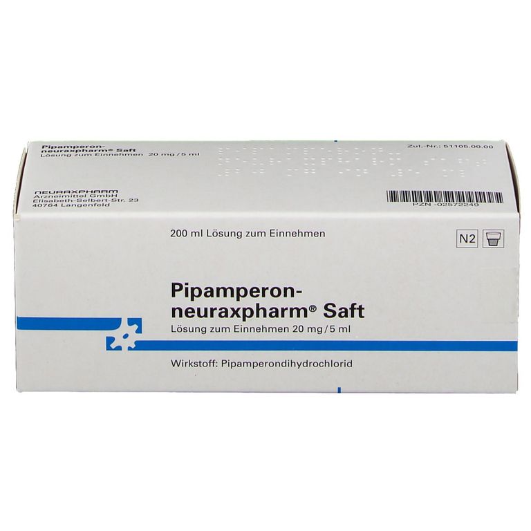 Pipamperon-neuraxpharm® Saft 20 mg/5 ml 200 ml mit dem E-Rezept kaufen