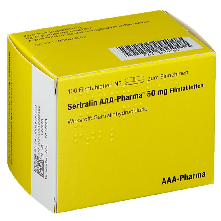 Sertralin AAAPharma® 50 mg 100 St