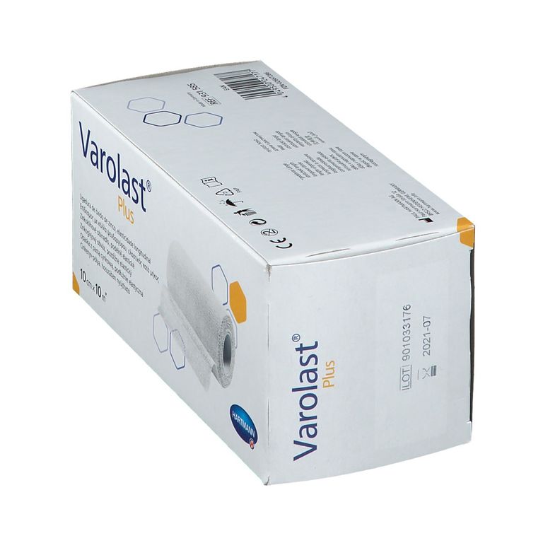 Varolast® Plus Zinkleimbinde 10 cm x 10 m 1 St - Shop Apotheke