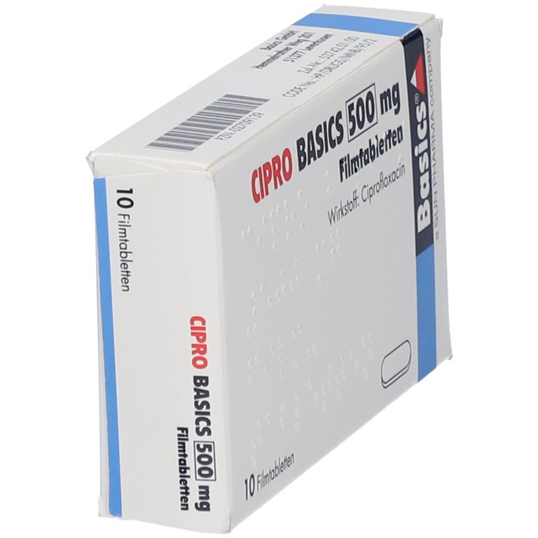 CIPRO BASICS 500 mg 10 St mit dem E-Rezept kaufen - Shop Apotheke