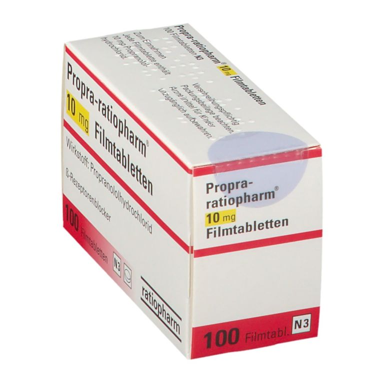 Propranolol Ratiopharm Propra-ratiopharm® 10 mg 100 St mit dem E-Rezept kaufen – Shop Apotheke