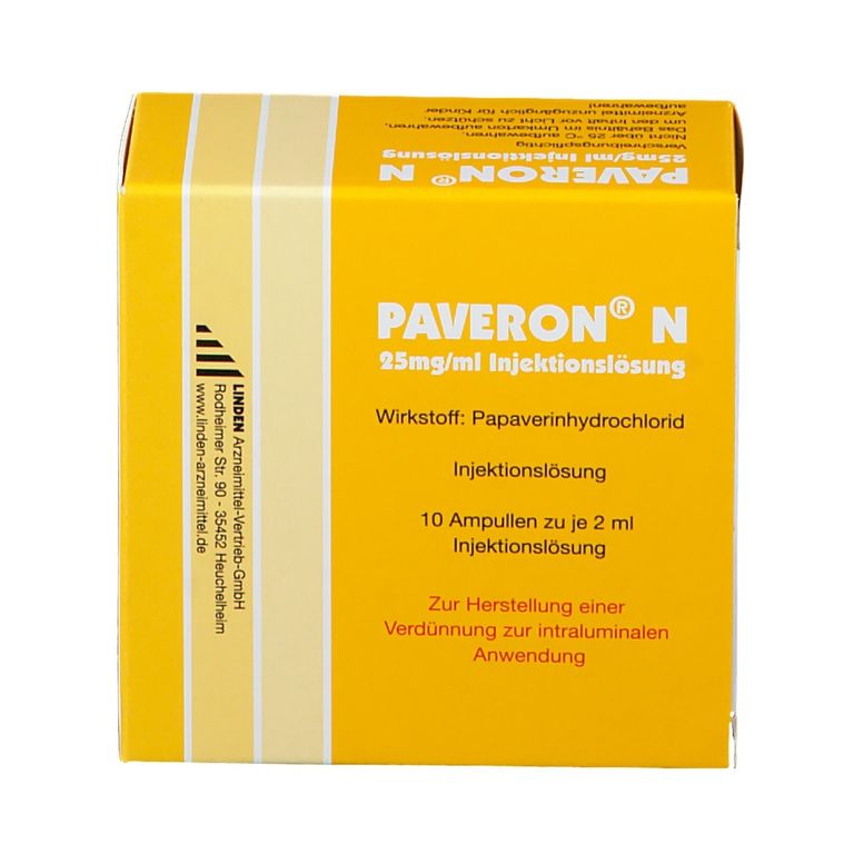 PAVERON® N 25 mg/ml 10 St mit dem E-Rezept kaufen - Shop Apotheke