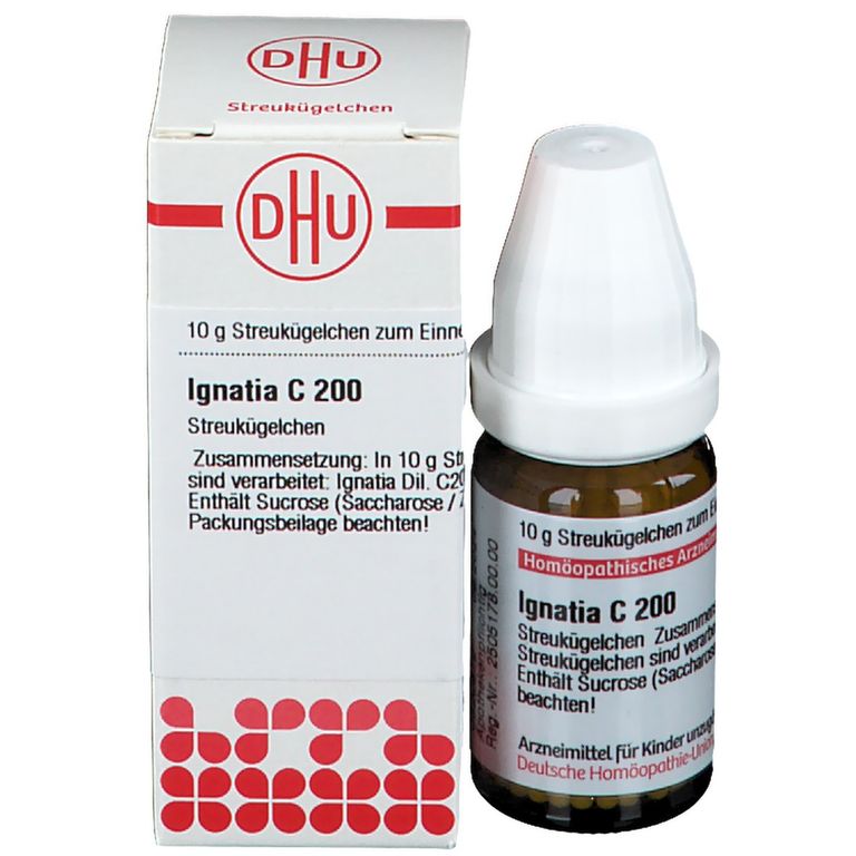 DHU Ignatia C200 Globuli – Homöopathisches Arzneimittel In Streukügelchen-Form DHU Ignatia C200 Globuli – Homöopathisches Arzneimittel In Streukügelchen-Form