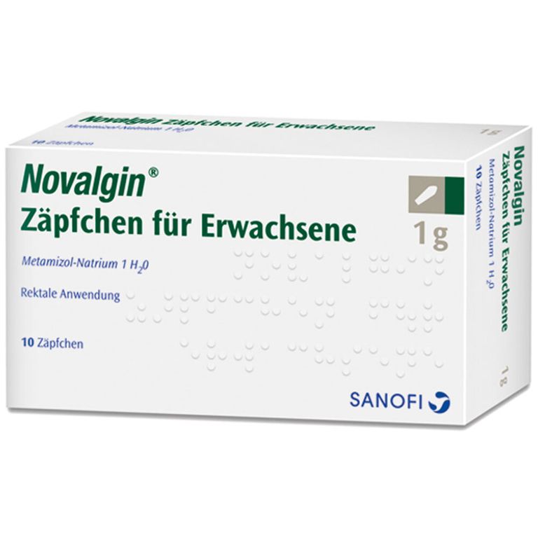 Novalgin® Zäpfchen für Erwachsene 1 g 10 St - shop-apotheke.com