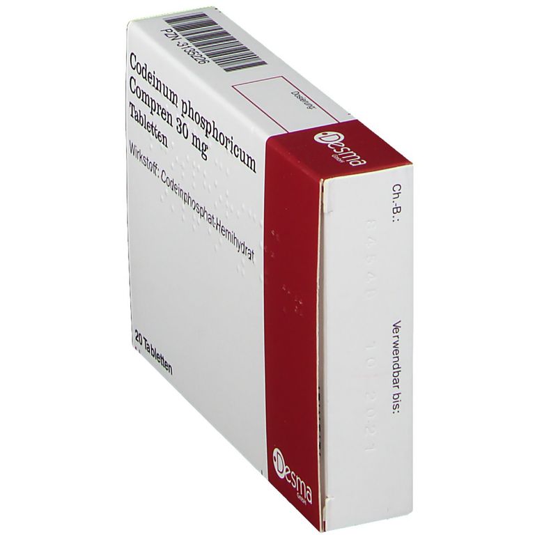 Codeinum phosphoricum Compren 30 mg 20 St mit dem E-Rezept kaufen