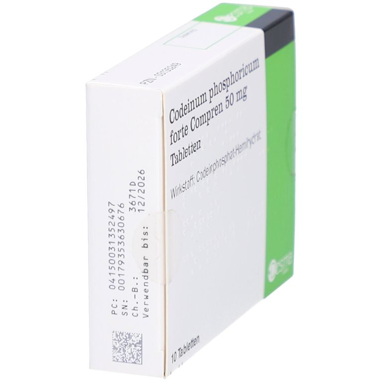 Codeinum phosphoricum forte Compren 50 mg 10 St mit dem E-Rezept kaufen