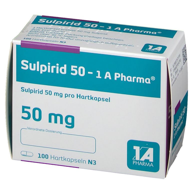 Sulpirid 50 1A Pharma® 100 St mit dem ERezept kaufen Shop Apotheke