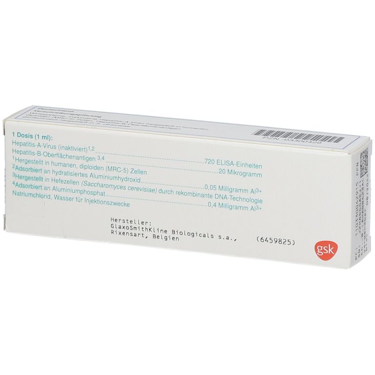 Twinrix Erwachsene Impfdosis 1x1 St Mit Dem E-Rezept Kaufen - Shop Apotheke