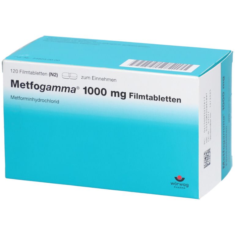 Metfogamma 1000 120 St mit dem ERezept kaufen Shop Apotheke