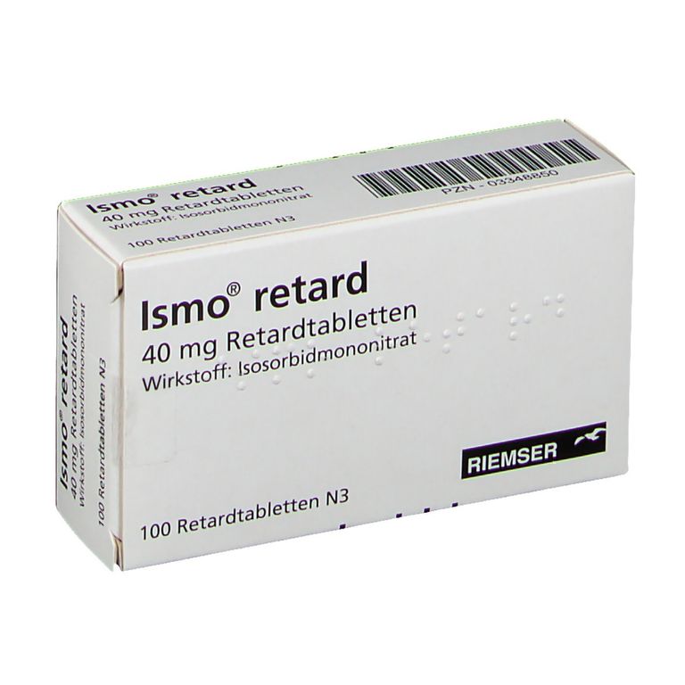 Ismo R 40 Ismo® retard 40 mg 100 St mit dem E-Rezept kaufen - Shop Apotheke