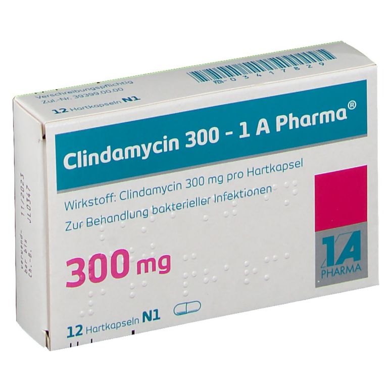 Clindamycin 300 1A Pharma® 12 St mit dem E-Rezept kaufen - Shop Apotheke