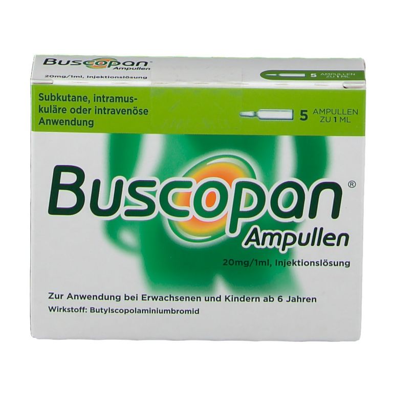 Buscopan® 5x1 ml mit dem E-Rezept kaufen - Shop Apotheke